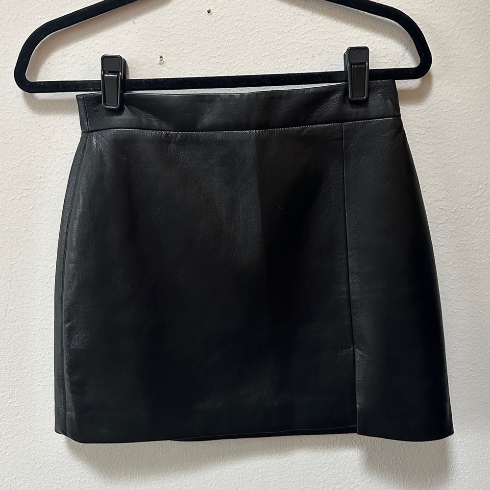 Faux Leather Skirt